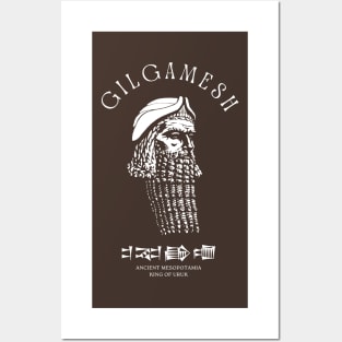 Gilgamesh (white print) Posters and Art